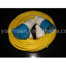 enchufe europeo estándar Power cable Cable Industrial de 16 amperios